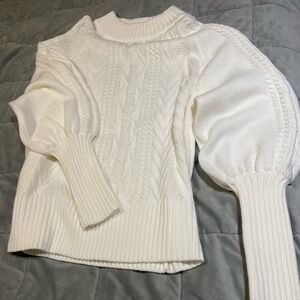 White sweater large. Used